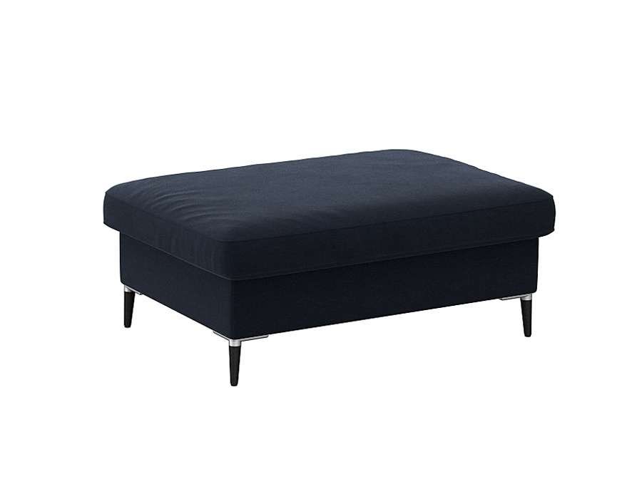 FLEXLUX Pouf Fiore, Kaltschaum, Füße Alu+schwarz von FLEXLUX