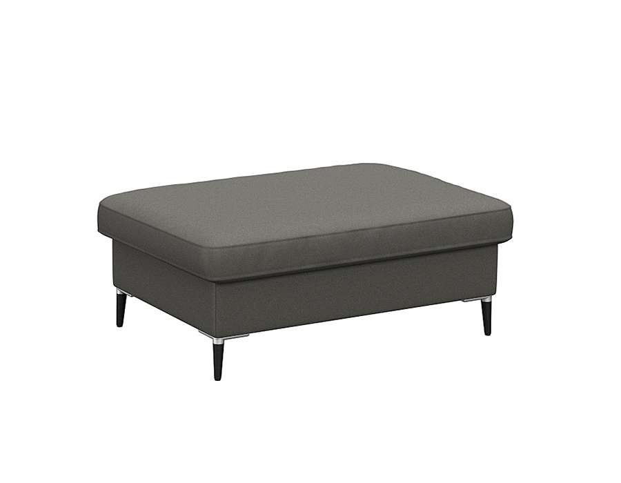 FLEXLUX Pouf Fiore, Kaltschaum, Füße Alu+schwarz von FLEXLUX