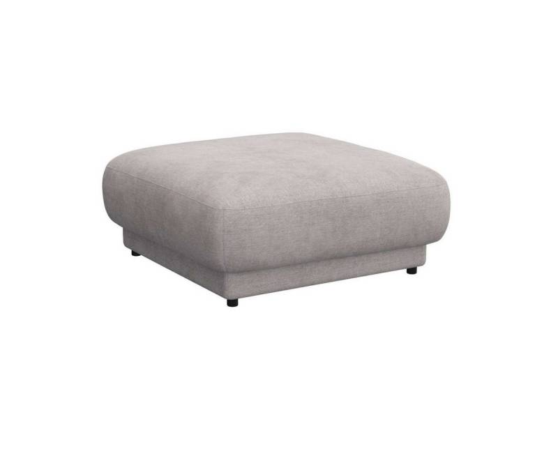 FLEXLUX Pouf Molino, Fußhocker, Sitzhocker, Polsterhocker, Kaltschaum & Stahl-Wellen, Füsse Schwarz von FLEXLUX