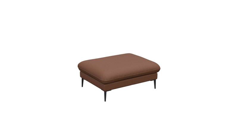 FLEXLUX Pouf Salino, Fußhocker, Sitzhocker, Polsterhocker, Kaltschaum & Stahl-Wellen, Füsse Schwarz von FLEXLUX