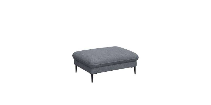 FLEXLUX Pouf Salino, Fußhocker, Sitzhocker, Polsterhocker, Kaltschaum & Stahl-Wellen, Füsse Schwarz von FLEXLUX