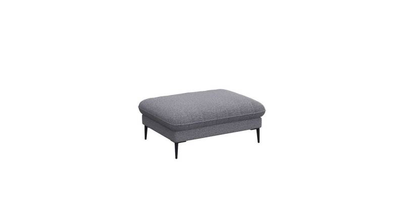 FLEXLUX Pouf Salino, Fußhocker, Sitzhocker, Polsterhocker, Kaltschaum & Stahl-Wellen, Füsse Schwarz von FLEXLUX