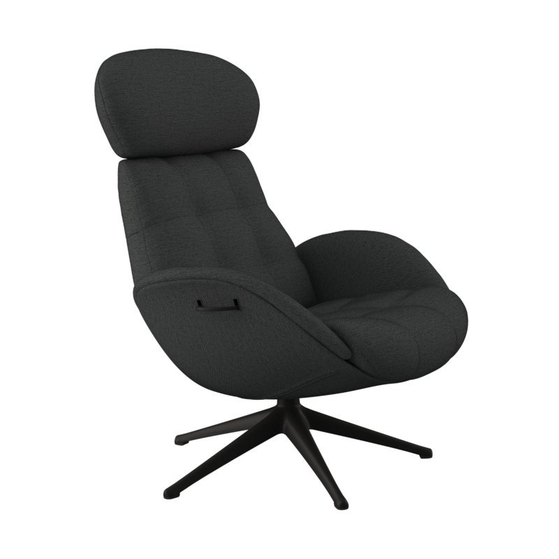 FLEXLUX Relaxsessel Relaxchairs Chester, Rücken- & Kopfteilverstellung, drehbar, Fuß schwarz von FLEXLUX
