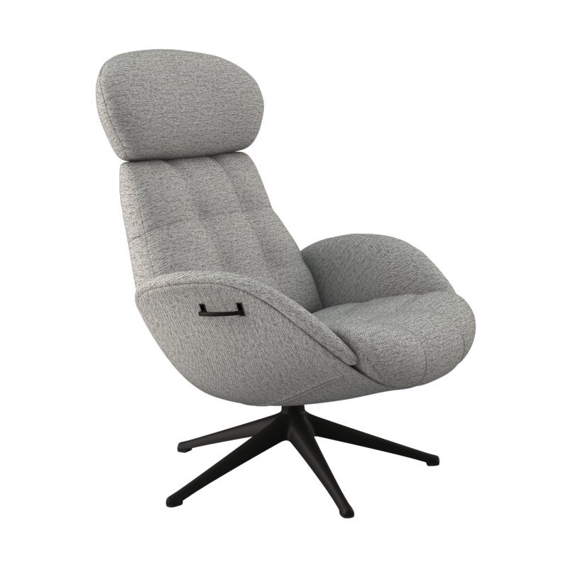 FLEXLUX Relaxsessel Relaxchairs Chester, Rücken- & Kopfteilverstellung, drehbar, Fuß schwarz von FLEXLUX
