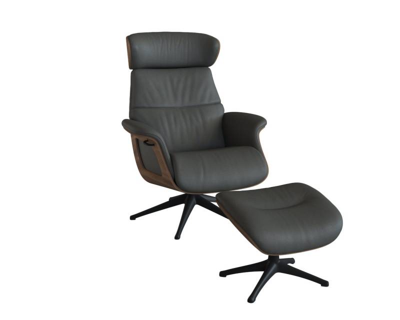 FLEXLUX Relaxsessel Rücken u. Kopfverstellung, ergonomisch, Airchannels, klasse Komfort, Rücken- & Kopfteilverstellung, Drehbar, Armlehne Walnuss, Fuß Schwarz FLEXLUX Relaxsessel Rücken u. Kopfverstellung, ergonomisch, Airchannels, klasse Komfort, Rücken- & Kopfteilverstellung, Drehbar, Armlehne Walnuss, Fuß Schwarz von FLEXLUX