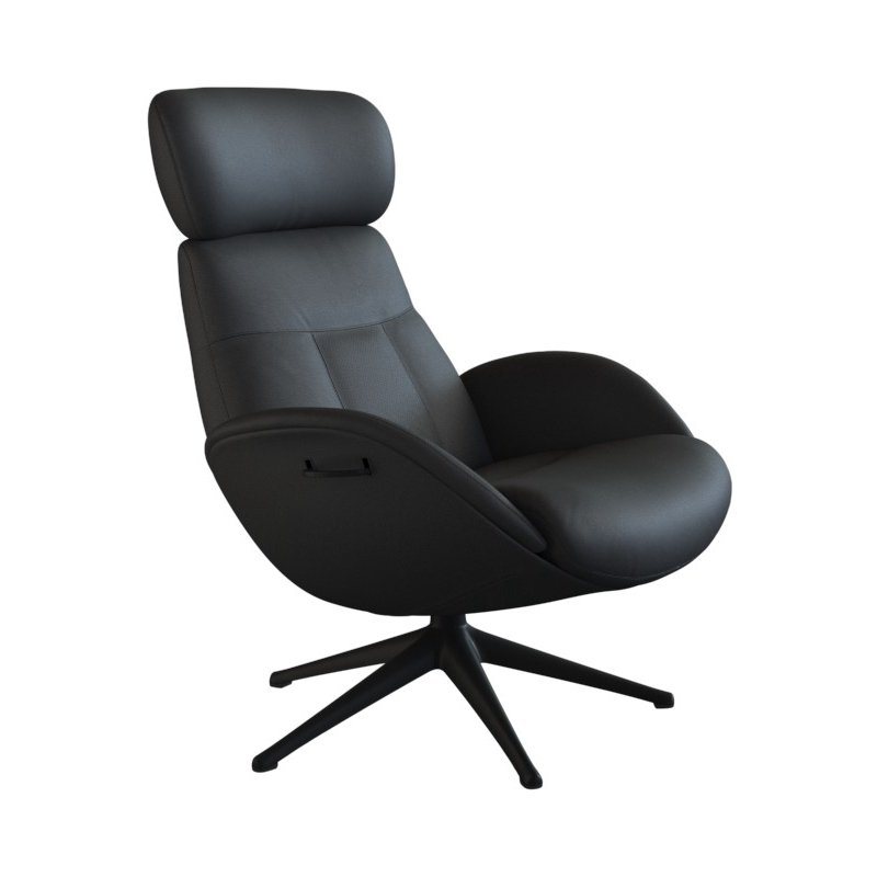 FLEXLUX Relaxsessel Relaxchairs Elegant, Premium Komfort, Rücken- & Kopfteilverstellung, drehbar, Fuß schwarz von FLEXLUX