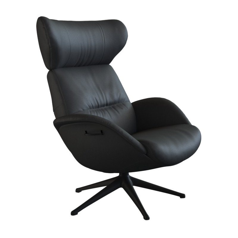 FLEXLUX Relaxsessel Relaxchairs More, Premium Komfort, Rücken- & Kopfteilverstellung, drehbar, Fuß schwarz von FLEXLUX