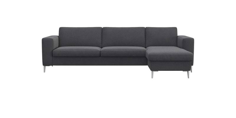 FLEXLUX Ecksofa Fiore, super Sitzkomfort durch Kaltschaum im Sitz, L-Form, breite Armlehnen, Füße Alu von FLEXLUX