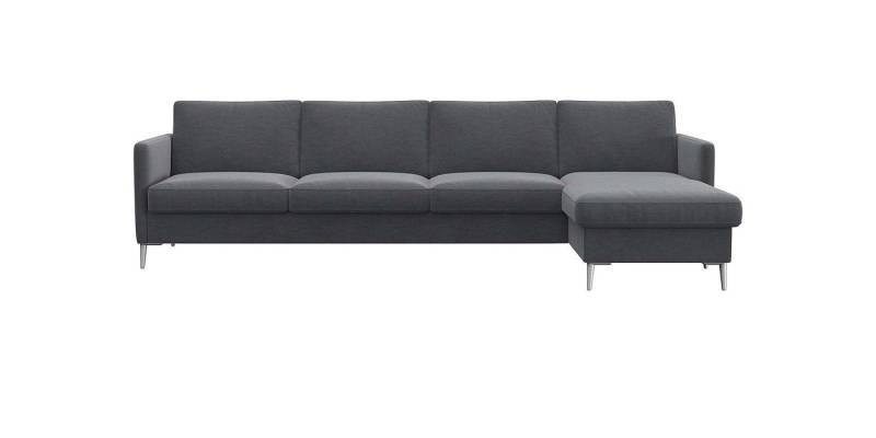 FLEXLUX Ecksofa Fiore, L-Form, bequem und komfortabel durch hochwertigem Sitzaufbau, schmale Armlehnen, Kaltschaum, Füße Alu von FLEXLUX