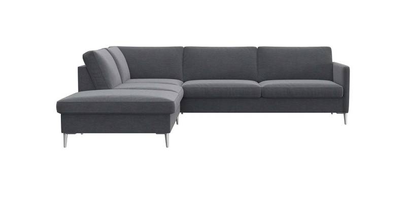 FLEXLUX Ecksofa Fiore, L-Form, schmale Armlehnen, Kaltschaum, Füße Alu von FLEXLUX