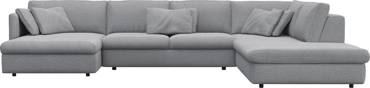 FLEXLUX Wohnlandschaft Lovane, u-Form, bequem und komfortabel, Weich & anschmiegsam, große Sitztiefe auf Kaltschaum, Dekokissen inkl. FLEXLUX Wohnlandschaft Lovane, u-Form, bequem und komfortabel, Weich & anschmiegsam, große Sitztiefe auf Kaltschaum, Dekokissen inkl. von FLEXLUX