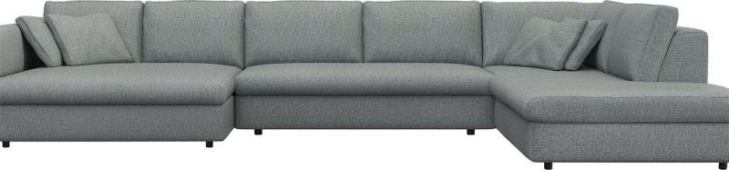FLEXLUX Wohnlandschaft Lovane, U-Form, bequem und komfortabel, Weich & anschmiegsam, große Sitztiefe auf Kaltschaum, Dekokissen inkl. von FLEXLUX
