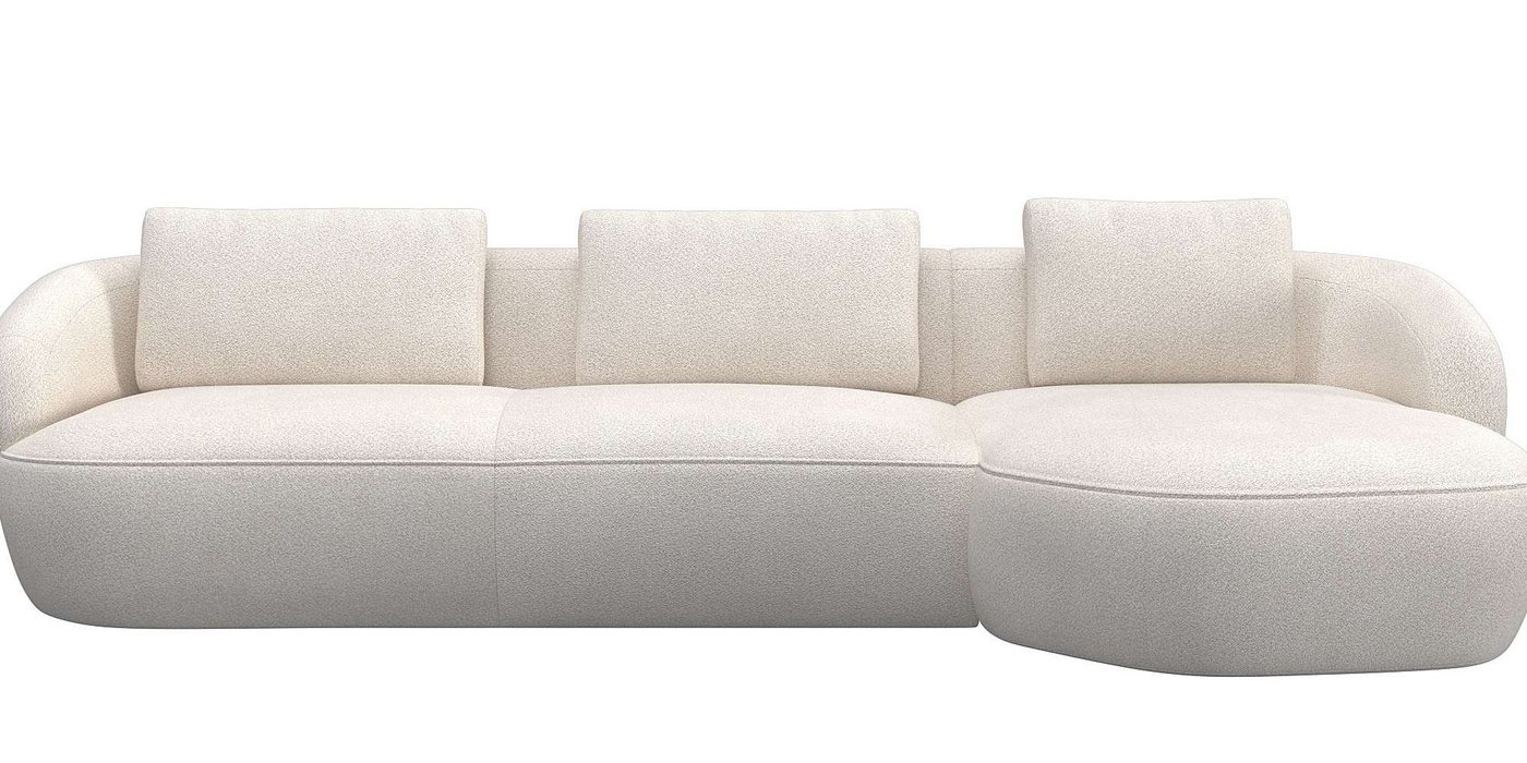 FLEXLUX Wohnlandschaft Torino, rund, L-Form, Sofa-Ecke mit Recamiere, Longchair-Sofa, Modernes, organisches Sofa-Design, Kaltschaum, Wellenunterfederung FLEXLUX Wohnlandschaft Torino, rund, L-Form, Sofa-Ecke mit Recamiere, Longchair-Sofa, Modernes, organisches Sofa-Design, Kaltschaum, Wellenunterfederung von FLEXLUX
