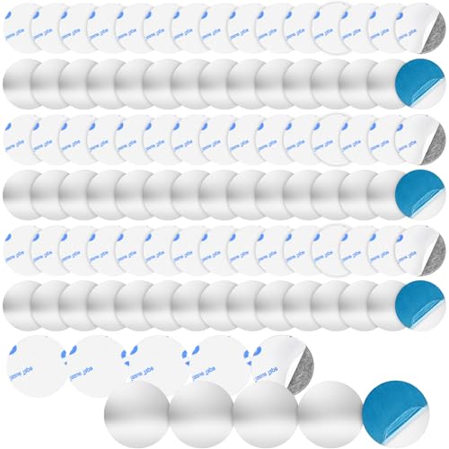 FLEXNOVA 100 Stück Magnetplättchen Selbstklebend, 25mm Metallplättchen Selbstklebend Rund Klebemagnete Magnet Klebepads Handy Magnet Metallplatte für Magnete für Tonie Regal Aufbewahrung von FLEXNOVA