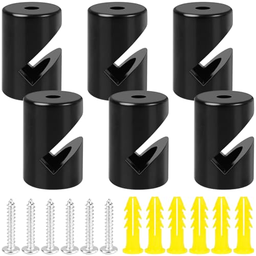 FLEXNOVA Affenschaukel, 6 Stück Schwarz Affenschaukel Lampe Kabel mit Schrauben und Dübel Zweiteilige Kabelhalter Decke Wand- und Deckenpins Aufputz-Kabelhalter Deckenpins für Lampen DIY Kabel FLEXNOVA Affenschaukel, 6 Stück Schwarz Affenschaukel Lampe Kabel mit Schrauben und Dübel Zweiteilige Kabelhalter Decke Wand- und Deckenpins Aufputz-Kabelhalter Deckenpins für Lampen DIY Kabel von FLEXNOVA