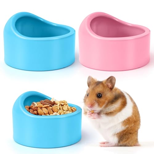 FLEXNOVA Hamster Napf, 2 Stück Hamster Futternapf Meerschweinchen Futternapf Kleintierschale Futterschale Hamsterfutterschale Wasserschale für Haustiere Meerschweinchen Vogel von FLEXNOVA