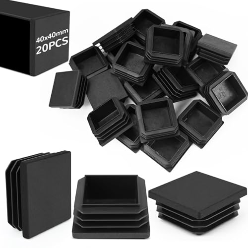 FLEXNOVA Lamellenstopfen 40x40 20 Stück Endkappen 40x40 mm für Vierkantrohr Rohrstopfen Quadratisch Vierkantrohr Stopfen Schwarz für Aluprofil Regale Rohrabdeckung Stahlrohr FLEXNOVA Lamellenstopfen 40x40 20 Stück Endkappen 40x40 mm für Vierkantrohr Rohrstopfen Quadratisch Vierkantrohr Stopfen Schwarz für Aluprofil Regale Rohrabdeckung Stahlrohr von FLEXNOVA