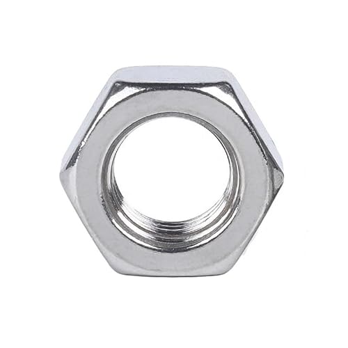Sechskantmuttern M10 Verzinkt Stahl - DIN 934 - Muttern - Sechskantmutter Stahl Verzinkt (Gewinde: M10; Menge: 100 St.) von FLEXSOLUTE