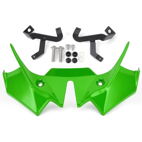 FLFHDUP Flügelspoiler Fit Für Kawasaki Z650 2021 2022 2023 2024 2025 Verkleidung Winglets Feste Flügel Spoiler Abdeckung Frontal Flügel Deflektor Motorrad Verkleidung(Color 3) von FLFHDUP