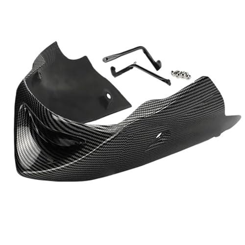 FLFHDUP Flügelspoiler Fit Für Yamaha FZ6 FZ6N 6S S2 2004-2010 Motor Schutz Änderung Bauch Pan Unteren Spoiler Verkleidung Abdeckung Motorrad Verkleidung(Carbon Fiber Look) von FLFHDUP