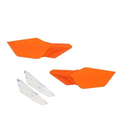 FLFHDUP Flügelspoiler Motorrad GP Winglets Kits Aerodynamische Flügel Spoiler Universal Modifikation Motorräder Zubehör Motorrad Verkleidung(Orange) von FLFHDUP