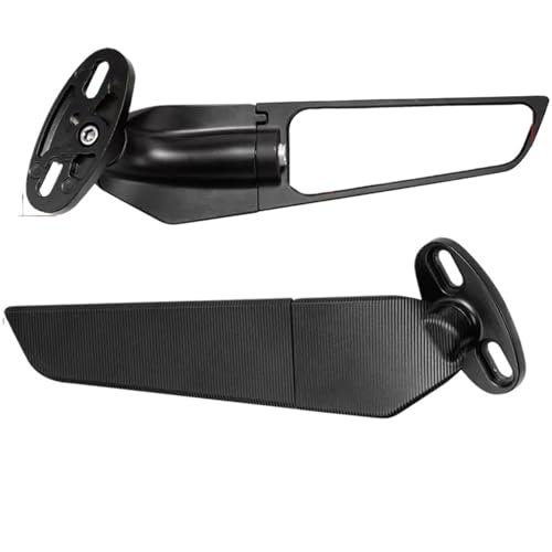 FLFHDUP Flügelspoiler Passend für CFMOTO 450SR 450 SR 2022 2023 Spiegel Frontverkleidung Winglets Aerodynamische Flügel Seitenflügel Spoilerverkleidung Motorrad Verkleidung(Mirrors) von FLFHDUP