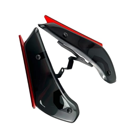 FLFHDUP Flügelspoiler Passend für GSXR600 GSXR750 K11 2011 2012 2013 2014 2015 2016 Sport Seitenspoiler Aerodynamischer Flügelabweiser Motorrad Verkleidung(Red) von FLFHDUP