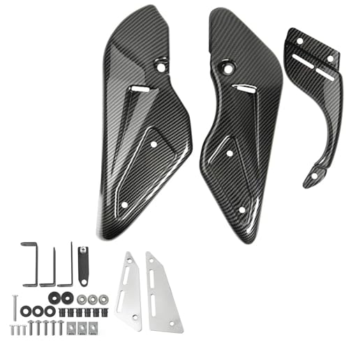 FLFHDUP Flügelspoiler Passend für Kawasaki Z900RS SE Cafe ABS 2018–2024, Bauchwanne, Motorspoiler, untere Verkleidung, Karosserierahmen, Schutz Motorrad Verkleidung(Carbon Fiber Look) von FLFHDUP