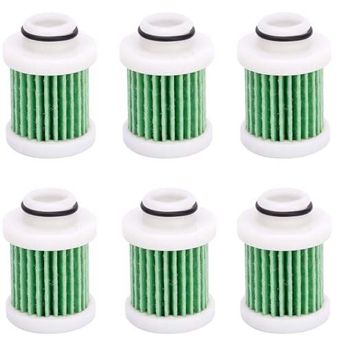 FLFHDUP Ölfilter Motorrad Kraftstoff Benzin Öl Kraftstofffilter Fit Für Yamaha F50 - F115 Ab April 2006 F60c Ft60d 6D8–24563–00 Motorrad-Ölfilter(6pcs) von FLFHDUP