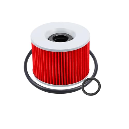 FLFHDUP Ölfilter Motorrad Ölfilter Fit Für Kawasaki ZZR250 ZZR1100 ZZR1200 Ninja 600R ZX400F ZX 550 600 750 1000 1100 ZX11 Motorrad-Ölfilter(Red-1 pc) von FLFHDUP