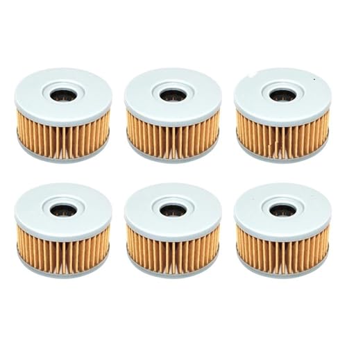 FLFHDUP Ölfilter Motorrad Ölfilter Fit Für Suzuki DR250SE 250 SG350 350 Vl125lcINTRUDER 125 SP GN GZ TU Motorrad-Ölfilter(6 pcs) von FLFHDUP