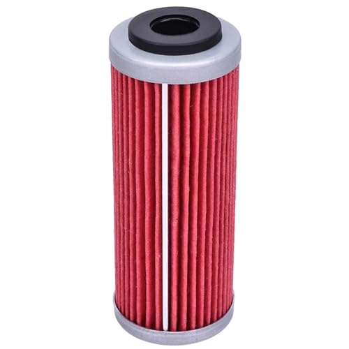 FLFHDUP Ölfilter Ölfilter passend für K/TM SX SXF SXS EXC EXC-F EXC-R XCF XCF-W XCW SMR Freeride 250 350 400 450 505 530 Motorrad-Ölfilter(Red 1PCS) von FLFHDUP
