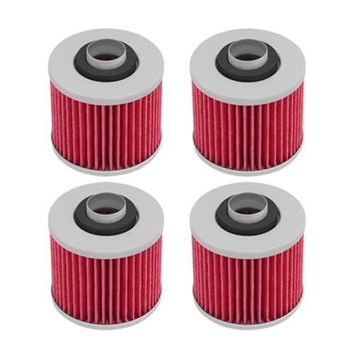 FLFHDUP Ölfilter Ölfilter passend für Yamaha SR250 XV250 1000 XT250 600 650 XT600 500 400 XC200 250 SRX600 FZR250 BW350 XZ550 Motorrad-Ölfilter(4 Pcs) von FLFHDUP