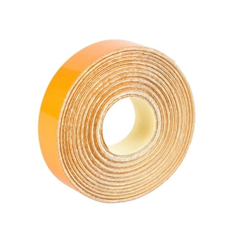 FLFHDUP Reflektierendes Klebeband 1 cm * 5 m Reflektierende Band Aufkleber Sicherheit Mark Warnung Aufkleber Reflektieren Fluoreszierende Streifen Fahrrad Rad Dekoration Reflektor(Yellow) von FLFHDUP