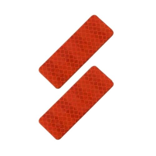 FLFHDUP Reflektierendes Klebeband 10 Teile/Satz Auto Stoßstange Reflektierende Sicherheits Streifen Aufkleber Auto Reflektierende Aufkleber Reflektierende Warnung Sicherheit Band Reflektor(Orange) von FLFHDUP