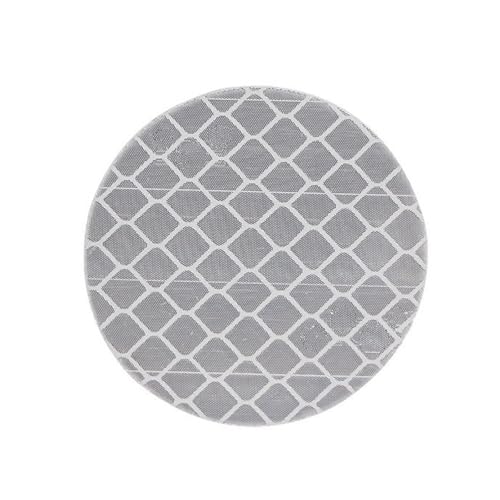 FLFHDUP Reflektierendes Klebeband 10 stücke 5CM Auto Runde Auto Reflektierende Streifen Warnung Aufkleber Für Bus Rucksack Fahrrad wasserdichte Sicherheit Tür Aufkleber Reflektor(Gray) von FLFHDUP