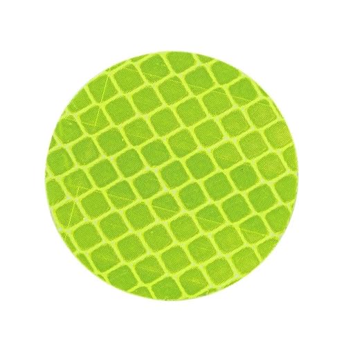 FLFHDUP Reflektierendes Klebeband 10 stücke 5CM Auto Runde Auto Reflektierende Streifen Warnung Aufkleber Für Bus Rucksack Fahrrad wasserdichte Sicherheit Tür Aufkleber Reflektor(Green) von FLFHDUP