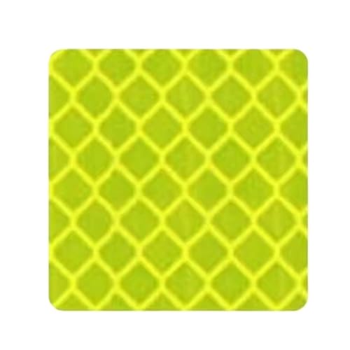 FLFHDUP Reflektierendes Klebeband 10PCS Nacht Reflektierende Streifen Warnung Aufkleber Straße Reflektierende Aufkleber Fahrrad Dekoration Nacht Sicherheit Tipps Reflektor(Square Green) von FLFHDUP