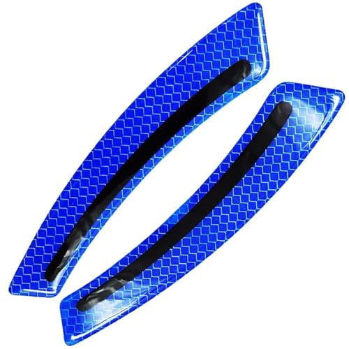 FLFHDUP Reflektierendes Klebeband 2 STÜCKE Auto-Radabwehraufkleber Sicherheitswarnband Kollisionswarnung Geeignet für alle Autos Reflektierende Autodekoration Reflektor(Blue) von FLFHDUP