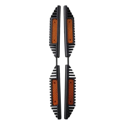 FLFHDUP Reflektierendes Klebeband 2 stücke Stoßstange Crash Tür Kantenschutz Leisten Reflektor Aufkleber Anti Kollision Dekorative Auto Tür Kratzschutz Reflektor(Orange) von FLFHDUP
