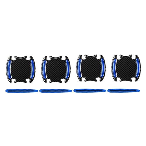 FLFHDUP Reflektierendes Klebeband 3D Auto Reflektierende Aufkleber Band Reflektor Kotflügel Warnung Stoßstange Streifen Tür Griff Schüssel Abdeckung Auto Außen Zubehör Reflektor(Blue) von FLFHDUP