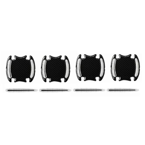 FLFHDUP Reflektierendes Klebeband 3D Auto Reflektierende Aufkleber Band Reflektor Kotflügel Warnung Stoßstange Streifen Tür Griff Schüssel Abdeckung Auto Außen Zubehör Reflektor(White) von FLFHDUP