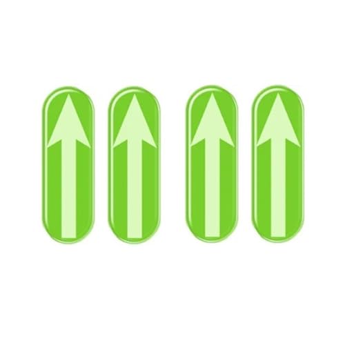 FLFHDUP Reflektierendes Klebeband 4/8 stücke Urteil Aufkleber Richtungs Zeichen Pfeile Label Anfänger Fahrer Aufkleber Tür Positionierung Aufkleber Auto Reflektor(4pcs) von FLFHDUP