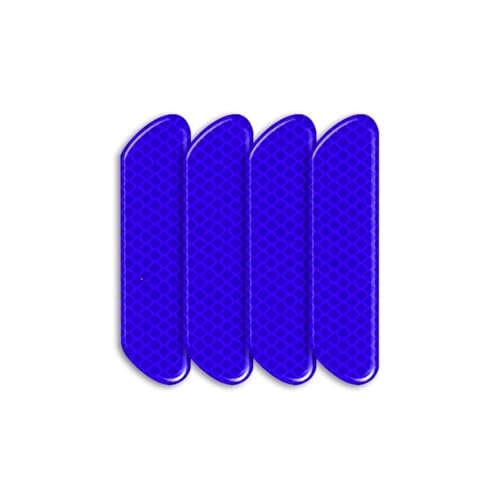 FLFHDUP Reflektierendes Klebeband 4 stücke Auto Tür Reflektierende Aufkleber Nacht Licht Warnung Aufkleber Fit Für Opel Astra JG Insignia Corsa D Vectra C Zafira A Reflektor(Blue) von FLFHDUP