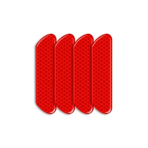 FLFHDUP Reflektierendes Klebeband 4 stücke Auto Tür Reflektierende Aufkleber Nacht Licht Warnung Aufkleber Fit Für Opel Astra JG Insignia Corsa D Vectra C Zafira A Reflektor(Red) von FLFHDUP