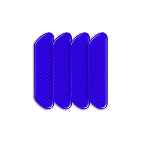 FLFHDUP Reflektierendes Klebeband 4 stücke Auto Tür Reflektierende Aufkleber Nacht Licht Warnung Aufkleber Fit Für Toyota TRD Corolla Chr Avensis Yaris Camry Racing Reflektor(Blue) von FLFHDUP