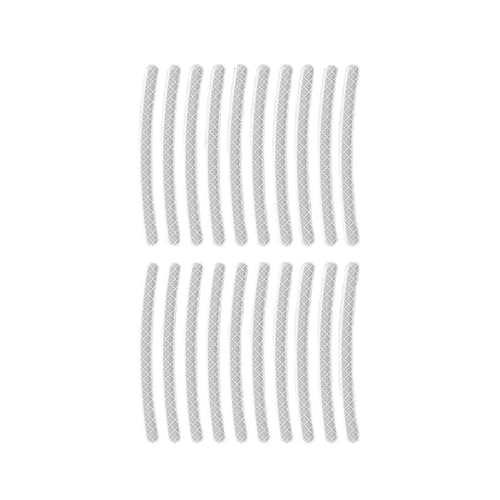FLFHDUP Reflektierendes Klebeband 40 Stücke Auto Motorrad Rad Reflektierende Streifen Bunte Hub Aufkleber Auto Styling Aufkleber Auto Moto Decor Decals Zubehör Reflektor(White,20PCS) von FLFHDUP