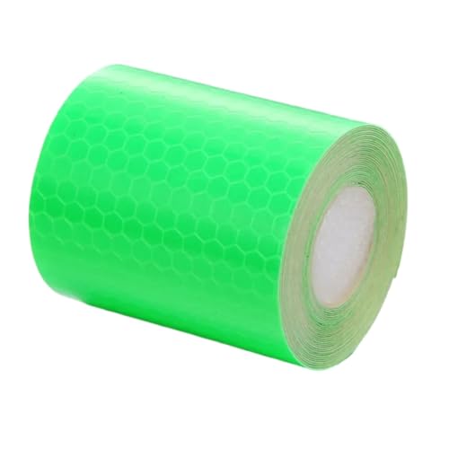 FLFHDUP Reflektierendes Klebeband 5 cm * 100 cm Reflektierendes Klebeband Auto-Sicherheitswarnaufkleber Reflektor-Schutzbandstreifenfolie für LKWs Auto-Motorräder Reflektor(Green) von FLFHDUP