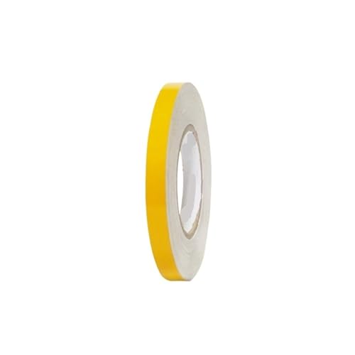 FLFHDUP Reflektierendes Klebeband 5M * 2CM Auto Reflektierende Band Aufkleber Sicherheit Mark Auto Reflektor Klebestreifen Universal Dekoration Aufkleber Auto-Styling Reflektor(Yellow) von FLFHDUP