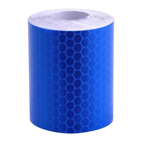 FLFHDUP Reflektierendes Klebeband Auto Motorrad Aufkleber Auto Dekoration Auto Sicherheit Warnung Aufkleber Streifen Rolle Reflektor Schutz Band Reflektierende Reflektor(Blue) von FLFHDUP